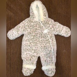 Plush warm one piece suit